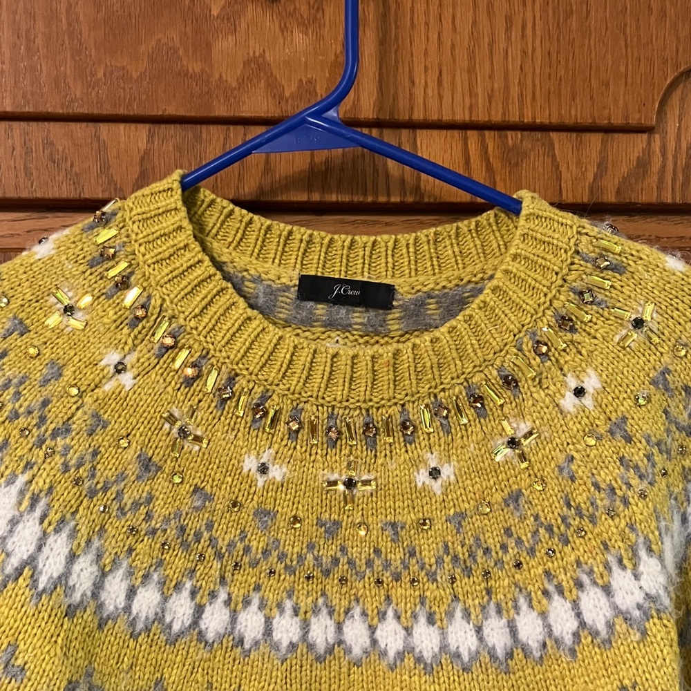 Yellow Patterned Sweater - Picture 2 of 5